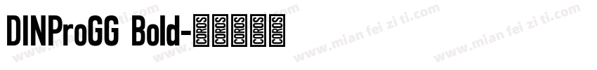 DINProGG Bold字体转换